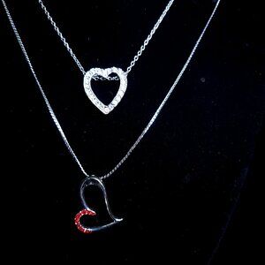 Two Heart Necklaces